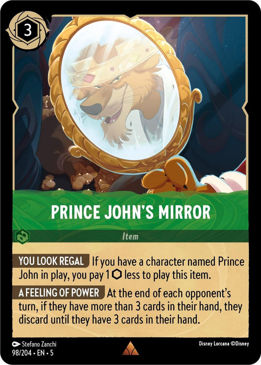 Disney Lorcana - Prince John's Mirror (98/204) (Shimmering Skies)