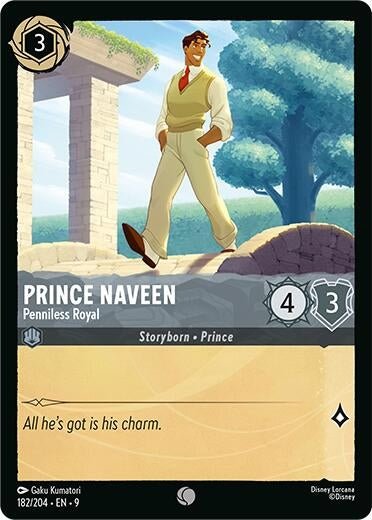 Disney Lorcana - Prince Naveen - Penniless Royal (182/204) (Fabled)