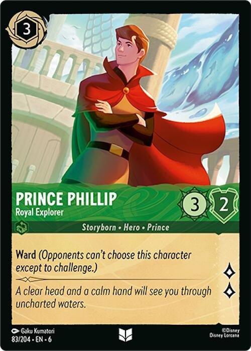 Disney Lorcana - Prince Phillip - Royal Explorer (83/204) (Azurite Sea)