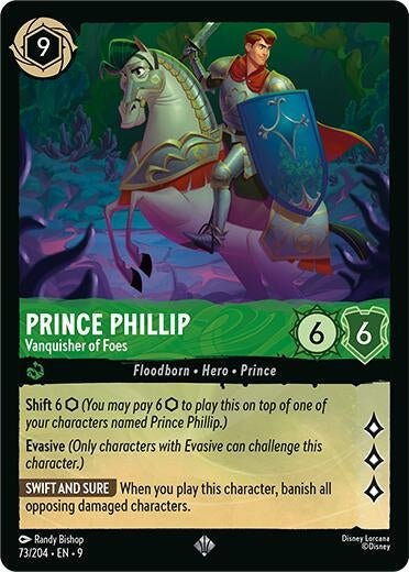 Disney Lorcana - Prince Phillip - Vanquisher of Foes (73/204) (Fabled)