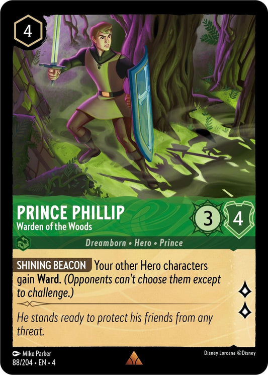Disney Lorcana - Prince Phillip - Warden of the Woods (88/204) (Ursula's Return)