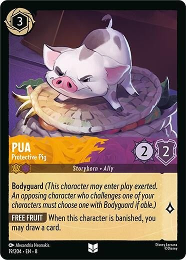 Disney Lorcana - Pua - Protective Pig (19/204) (Reign of Jafar)