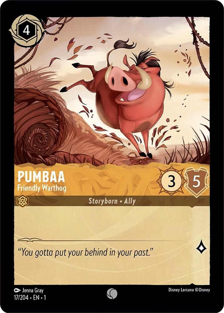 Disney Lorcana - Pumbaa - Friendly Warthog (17/204) (The First Chapter)
