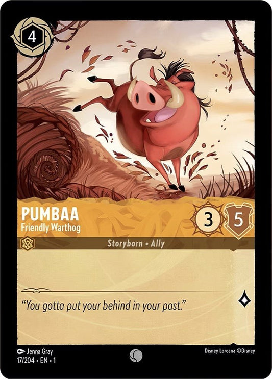 Disney Lorcana - Pumbaa - Friendly Warthog (17/204) (The First Chapter)
