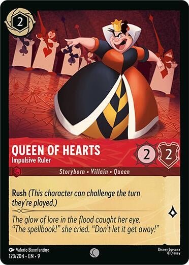 Disney Lorcana - Queen of Hearts - Impulsive Ruler (123/204) (Fabled)