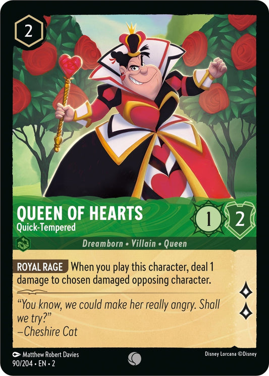 Disney Lorcana - Queen of Hearts - Quick - Tempered (90/204) (Rise of the Floodborn)