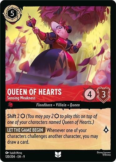 Disney Lorcana - Queen of Hearts - Sensing Weakness (120/204) (Fabled)