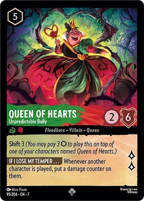 Disney Lorcana - Queen of Hearts - Unpredictable Bully (95/204) (Archazia's Island)