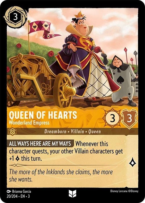 Disney Lorcana - Queen of Hearts - Wonderland Empress (20/204) (Into the Inklands)