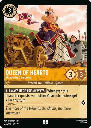 Disney Lorcana - Queen of Hearts - Wonderland Empress (23/204) (Fabled)