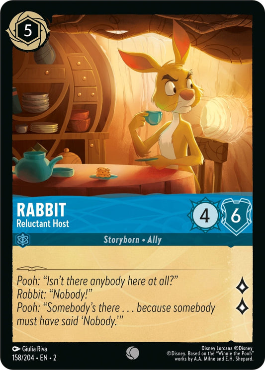 Disney Lorcana - Rabbit - Reluctant Host (158/204) (Rise of the Floodborn)
