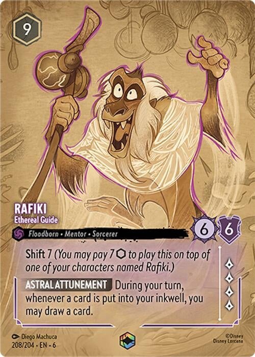 Disney Lorcana - Rafiki - Ethereal Guide (Enchanted) (208/204) (Azurite Sea)