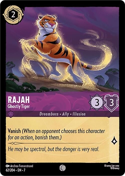 Disney Lorcana - Rajah - Ghostly Tiger (62/204) (Archazia's Island)