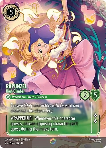 Disney Lorcana - Rapunzel - High Climber (Enchanted) (214/204) (Reign of Jafar)