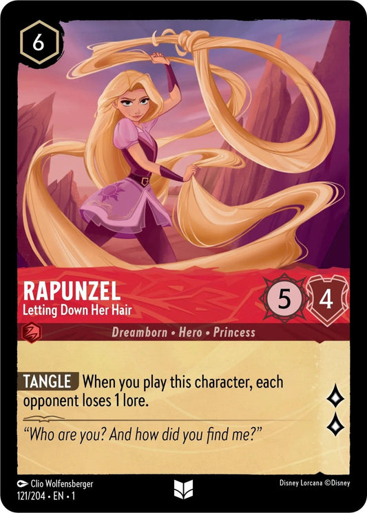 Disney Lorcana - Rapunzel - Letting Down Her Hair (121/204) (The First Chapter)