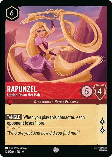 Disney Lorcana - Rapunzel - Letting Down Her Hair (124/204) (Fabled)