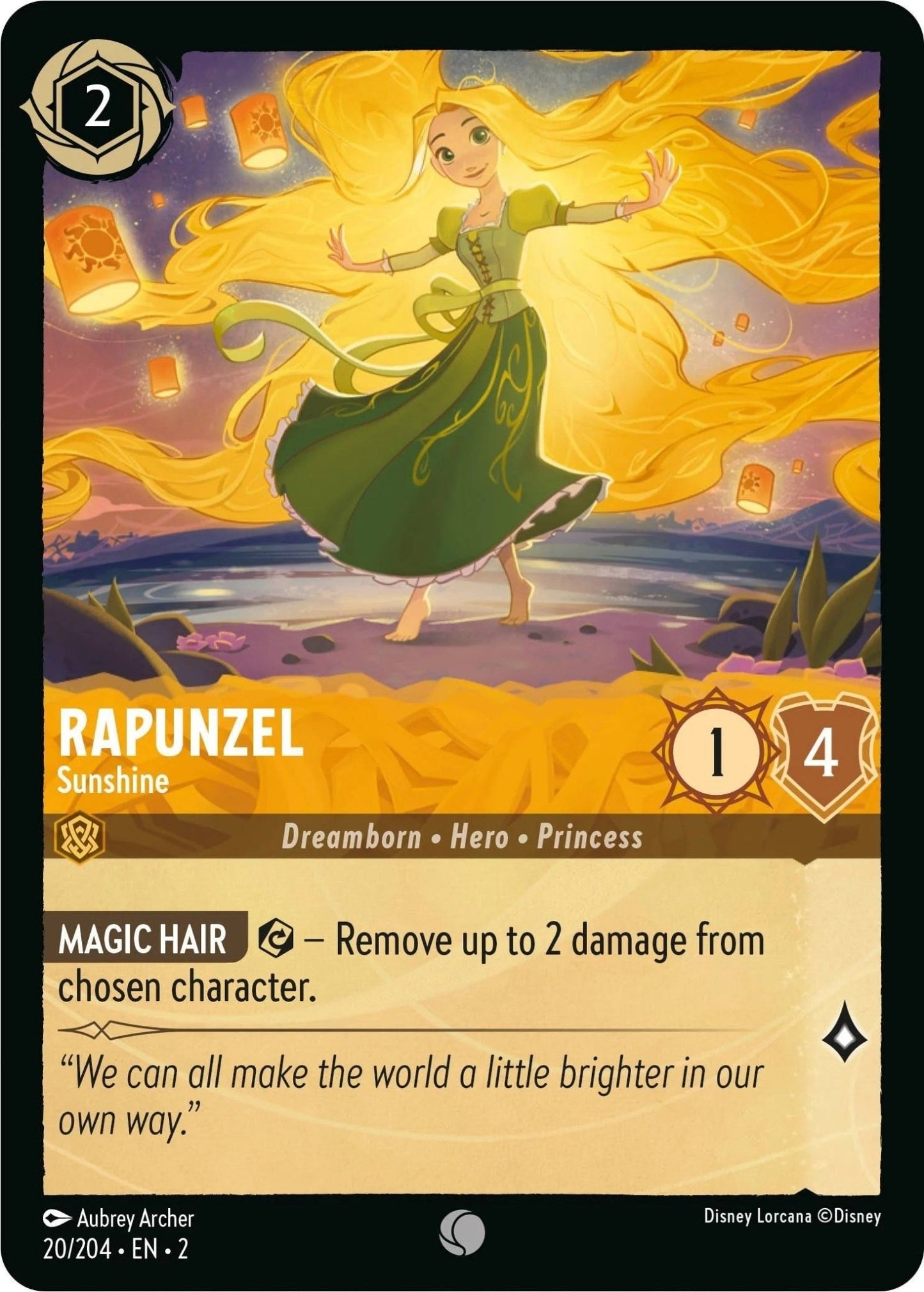 Disney Lorcana - Rapunzel - Sunshine (20/204) (Rise of the Floodborn)