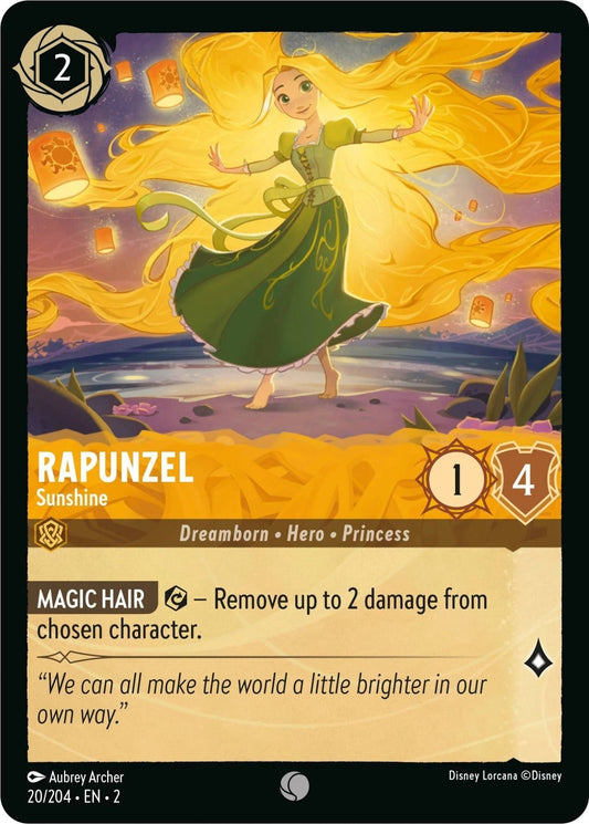 Disney Lorcana - Rapunzel - Sunshine (20/204) (Rise of the Floodborn)