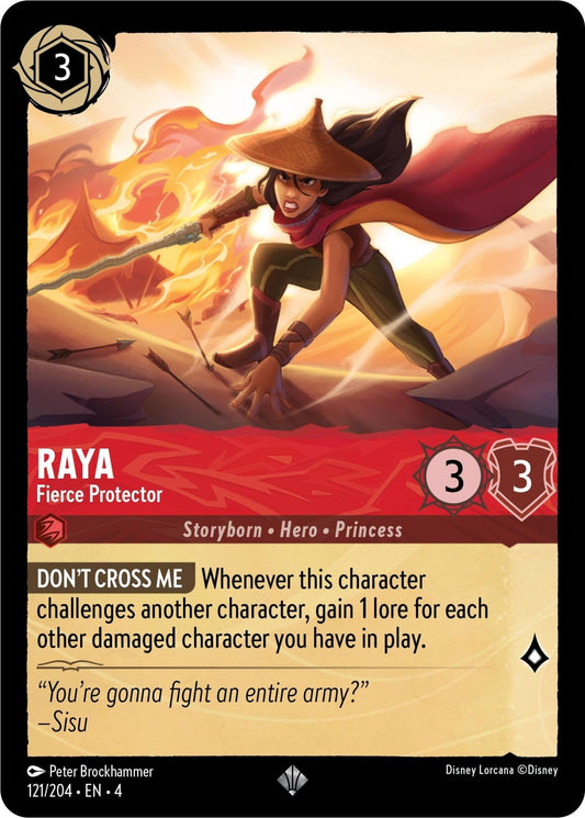 Disney Lorcana - Raya - Fierce Protector (121/204) (Ursula's Return)