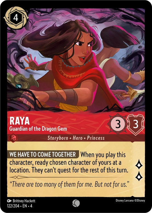 Disney Lorcana - Raya - Guardian of the Dragon Gem (122/204) (Ursula's Return)