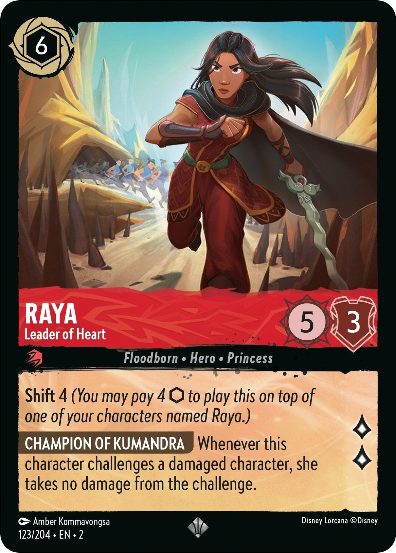 Raya - Leader of Heart (123/204) (Rise of the Floodborn) by LAB7 Malta, Europe