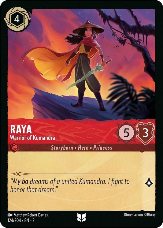 Disney Lorcana - Raya - Warrior of Kumandra (124/204) (Rise of the Floodborn)