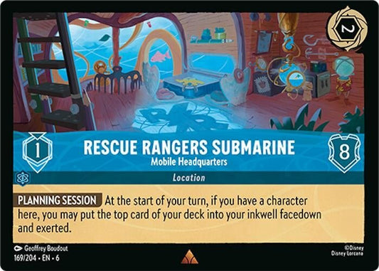 Disney Lorcana - Rescue Rangers Submarine - Mobile Headquarters (169/204) (Azurite Sea)