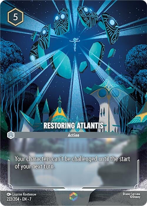 Disney Lorcana - Restoring Atlantis (Enchanted) (222/204) (Archazia's Island)