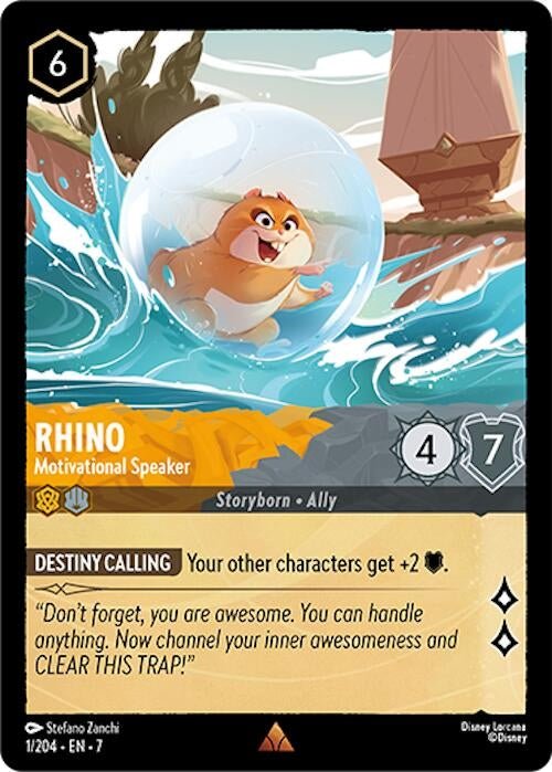 Disney Lorcana - Rhino - Motivational Speaker (1/204) (Archazia's Island)