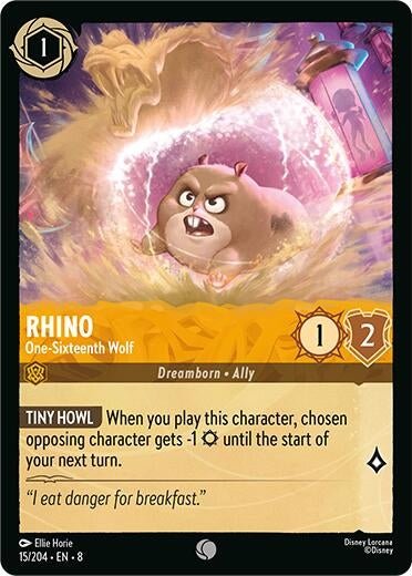 Disney Lorcana - Rhino - One - Sixteenth Wolf (15/204) (Reign of Jafar)