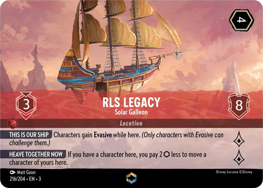 Disney Lorcana - RLS Legacy - Solar Galleon (Enchanted) (216/204) (Into the Inklands)