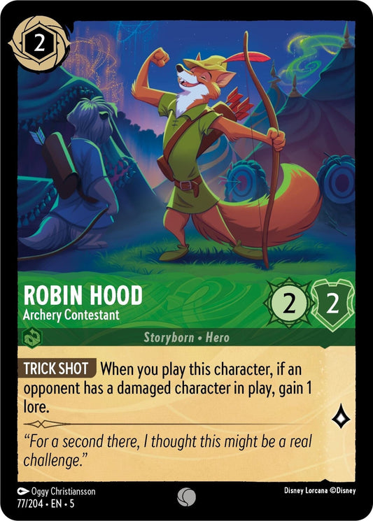 Disney Lorcana - Robin Hood - Archery Contestant (77/204) (Shimmering Skies)