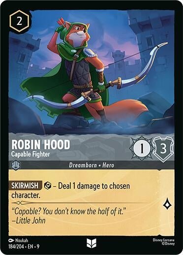 Disney Lorcana - Robin Hood - Capable Fighter (184/204) (Fabled)