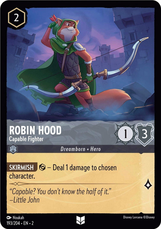 Disney Lorcana - Robin Hood - Capable Fighter (193/204) (Rise of the Floodborn)