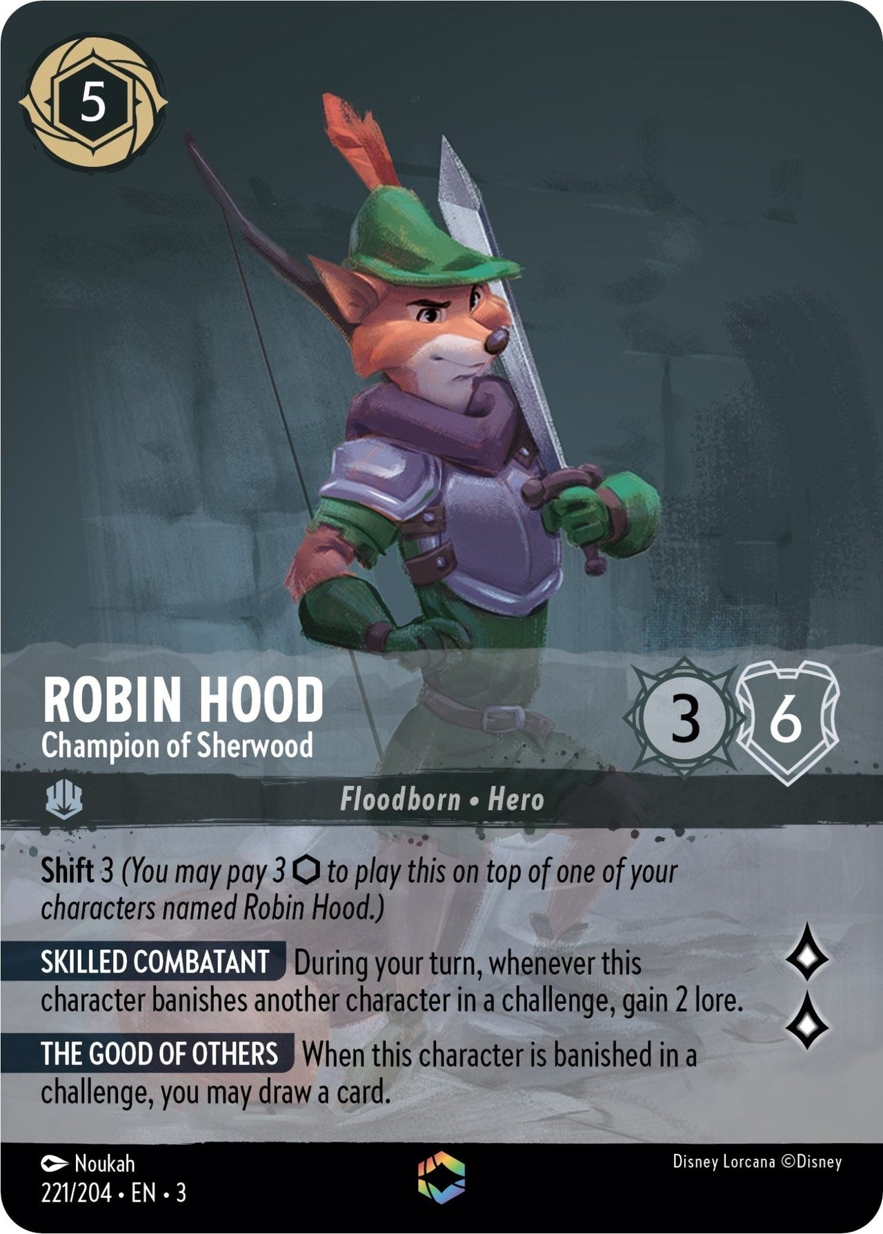 Robin Hood - Champion of Sherwood (Enchanted) (221/204) (Into the Inklands) by LAB7 Malta, Europe