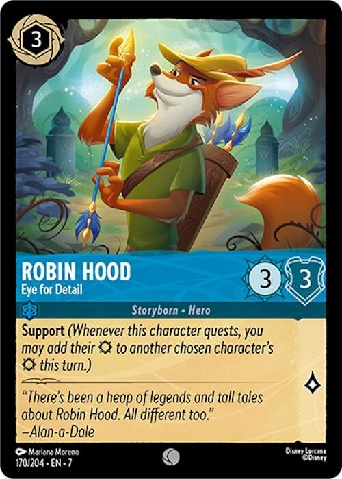 Disney Lorcana - Robin Hood - Eye for Detail (170/204) (Archazia's Island)