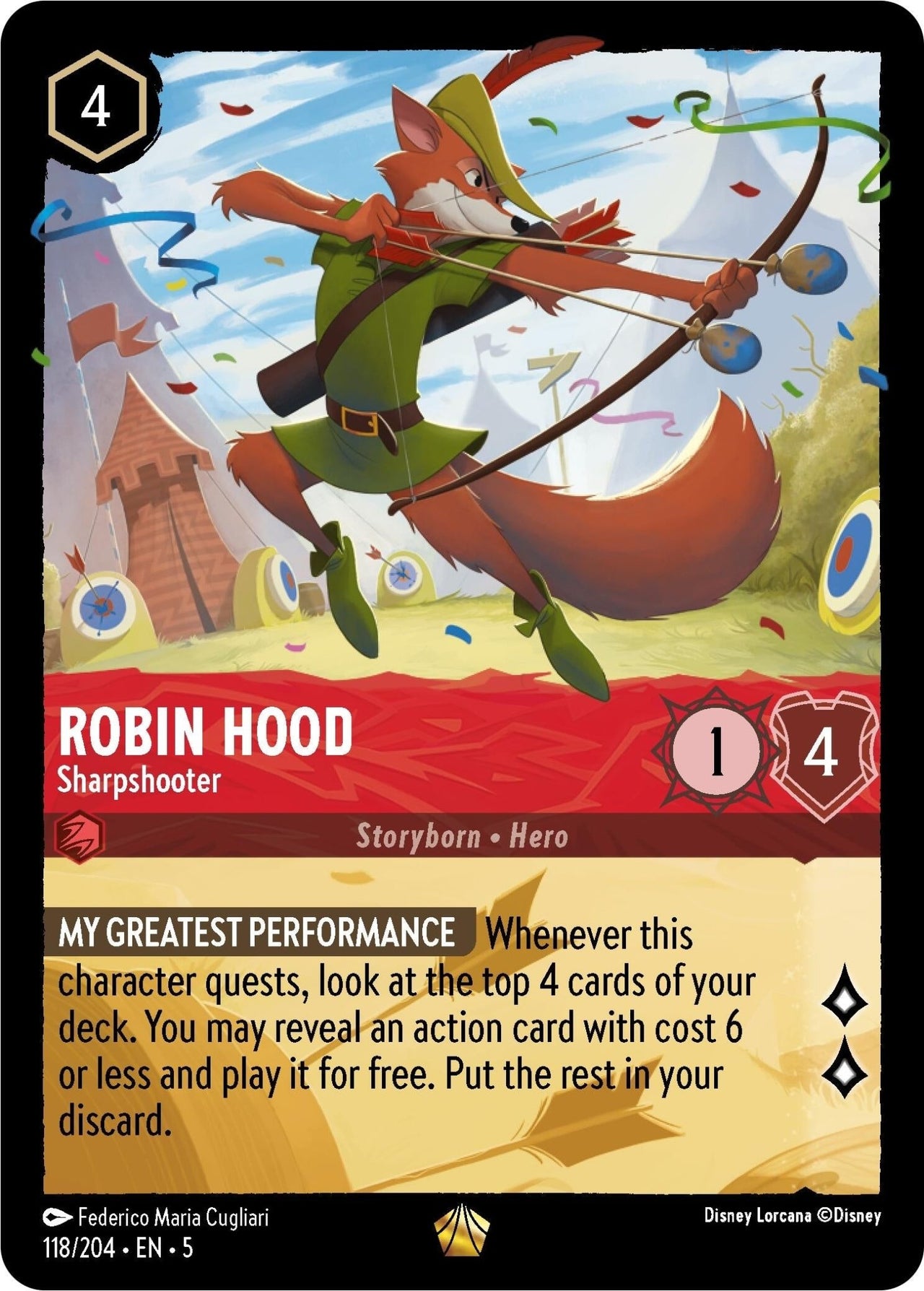 Robin Hood - Sharpshooter (118/204) (Shimmering Skies) by LAB7 Malta, Europe