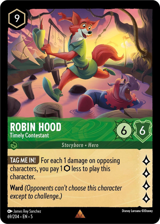 Disney Lorcana - Robin Hood - Timely Contestant (69/204) (Shimmering Skies)