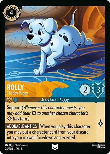 Disney Lorcana - Rolly - Chubby Puppy (26/204) (Reign of Jafar)