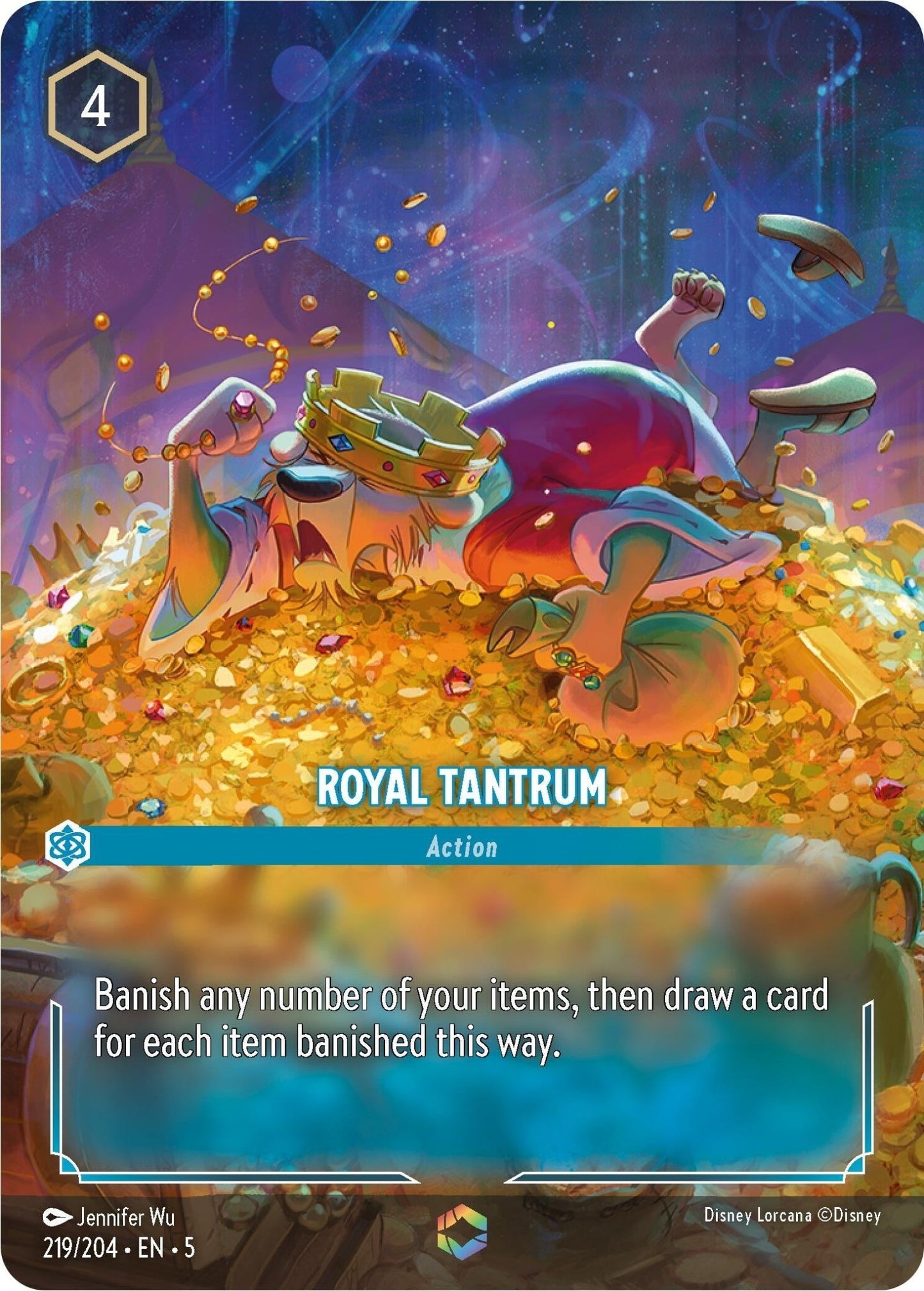 Disney Lorcana - Royal Tantrum (Enchanted) (219/204) (Shimmering Skies)