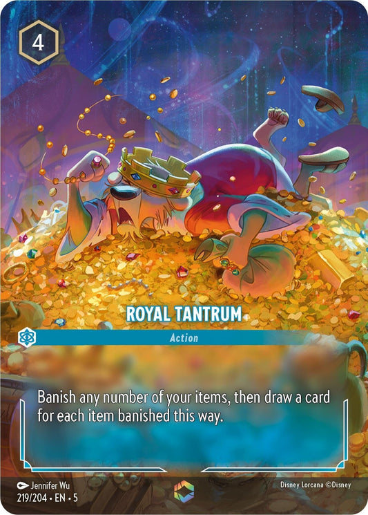 Disney Lorcana - Royal Tantrum (Enchanted) (219/204) (Shimmering Skies)