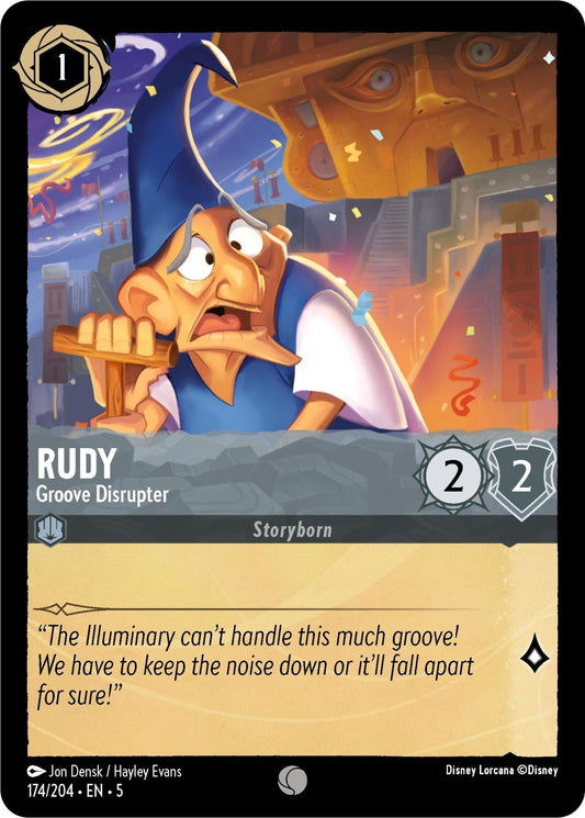 Disney Lorcana - Rudy - Groove Disrupter (174/204) (Shimmering Skies)