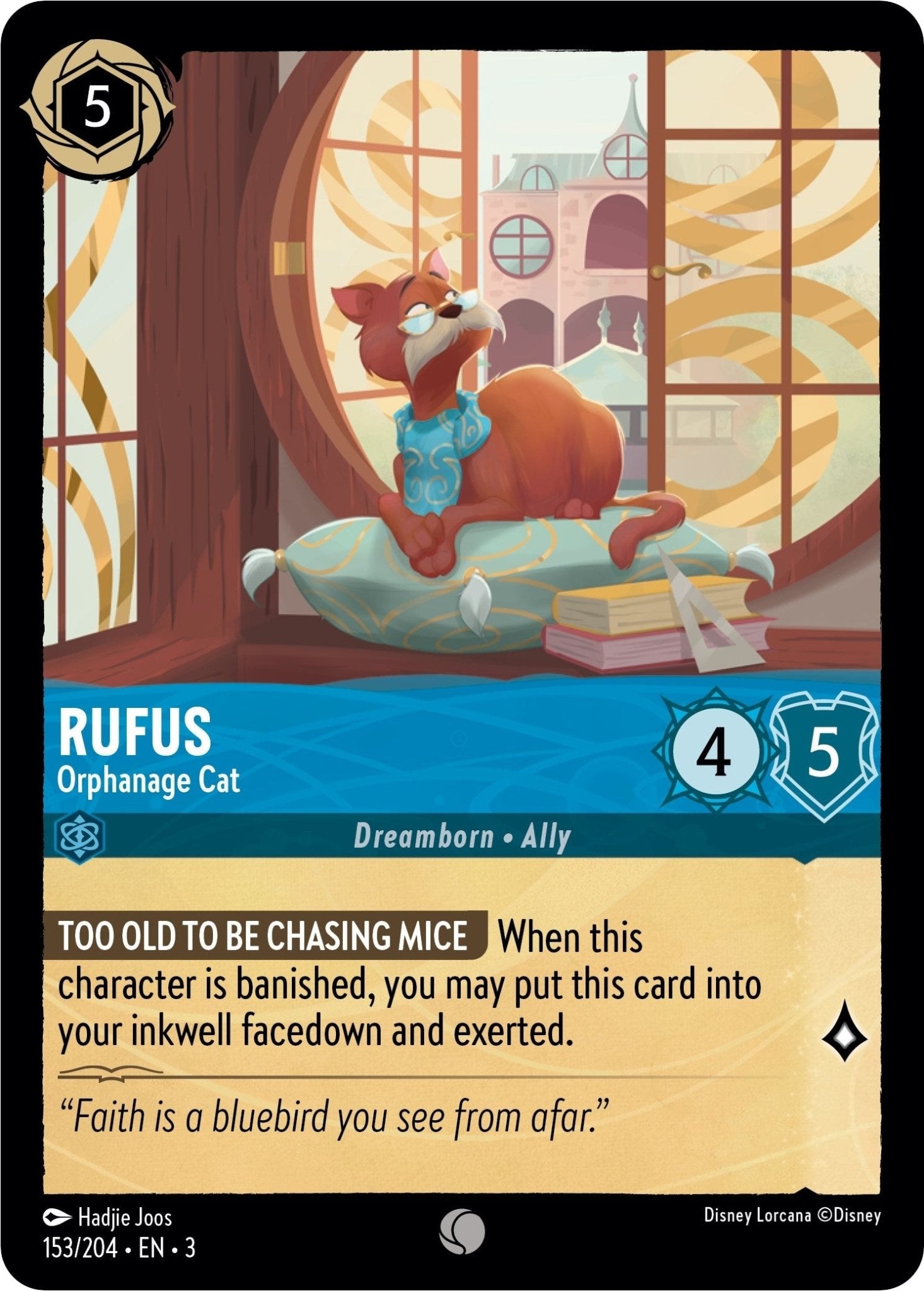 Disney Lorcana - Rufus - Orphanage Cat (153/204) (Into the Inklands)