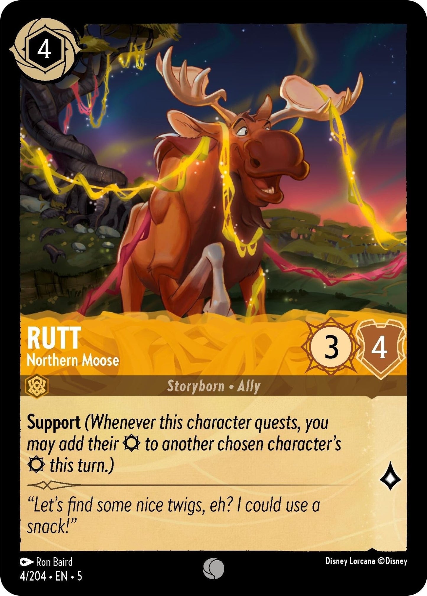 Disney Lorcana - Rutt - Northern Moose (4/204) (Shimmering Skies)