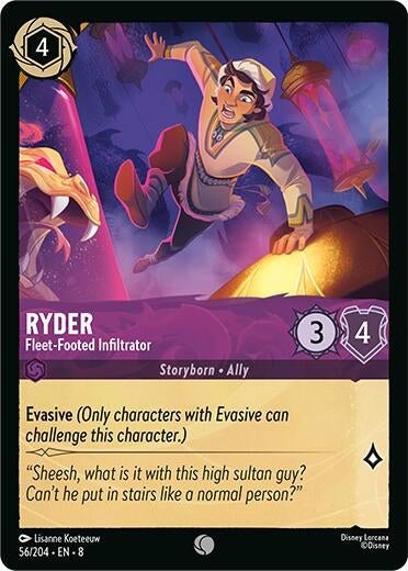 Disney Lorcana - Ryder - Fleet - Footed Infiltrator (56/204) (Reign of Jafar)