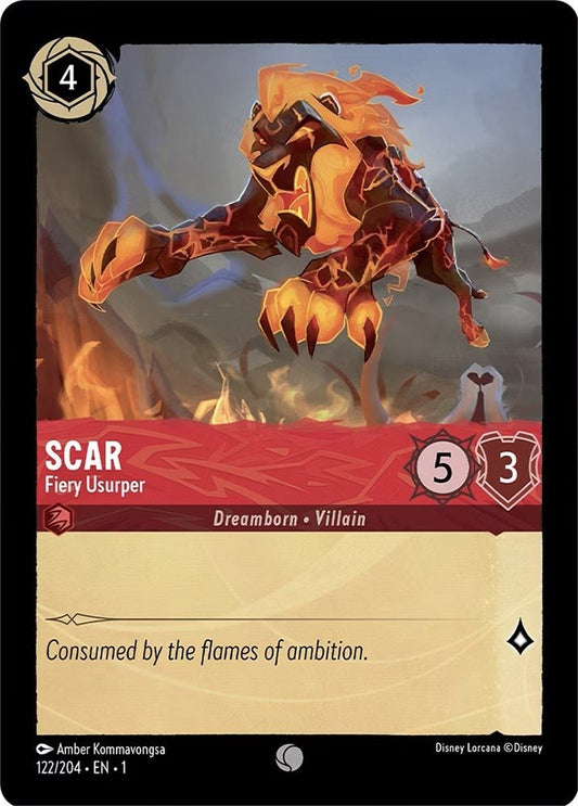Disney Lorcana - Scar - Fiery Usurper (122/204) (The First Chapter)