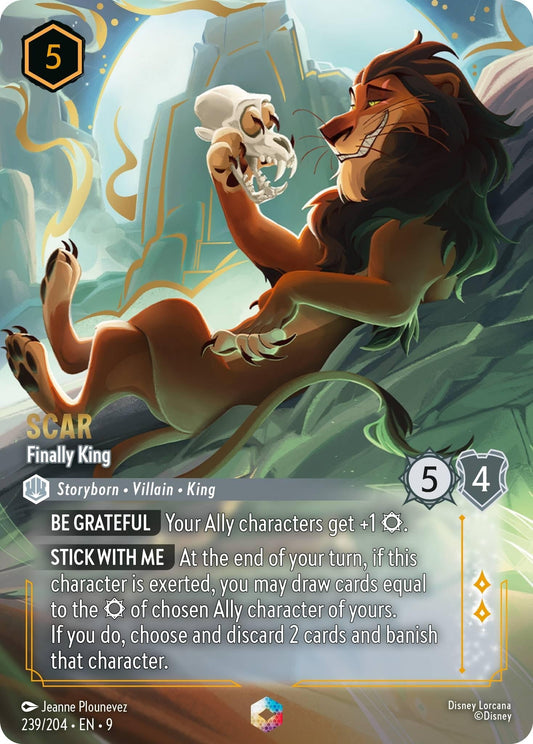 Disney Lorcana - Scar - Finally King (Enchanted) (239/204) (Fabled)