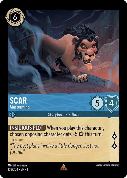 Disney Lorcana - Scar - Mastermind (158/204) (The First Chapter)