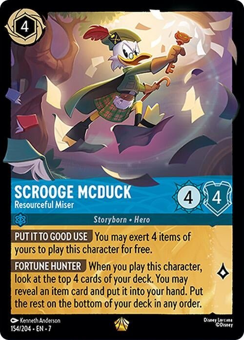 Disney Lorcana - Scrooge McDuck - Resourceful Miser (154/204) (Archazia's Island)