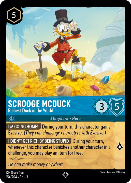 Disney Lorcana - Scrooge McDuck - Richest Duck in the World (154/204) (Into the Inklands)